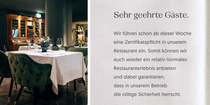 Das Basler Restaurant L'Ambasciatore ist mit der Zertifikatspflicht dem Bundesrat zuvorgekommen. Restaurant