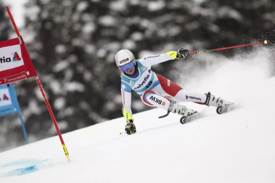 Lindsey Vonn wurde 2021 in Cortina d'Ampezzo Abfahrts-Weltmeisterin.