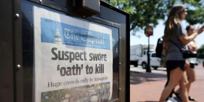 Ausgabe der «Capital Gazette» Ausgabe der «Capital Gazette»