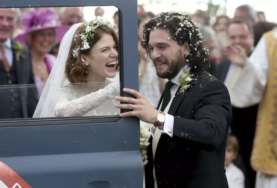 Harington und seine Frau Rose Leslie, die er beim Dreh von Game of Thrones kennenlernte.