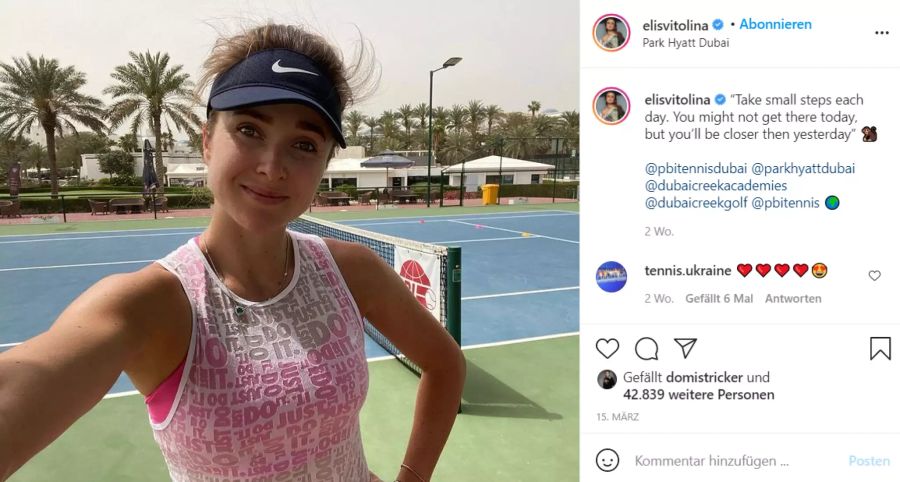 Elina Switolina (WTA 5) und ...