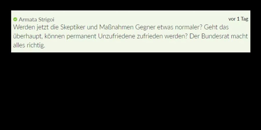 Die Massnahmen-Gegner sollten sich jetzt freuen, oder?