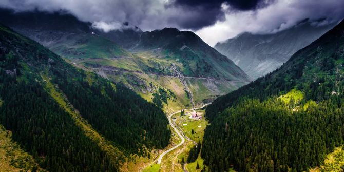 Rumänien Berge Strasse