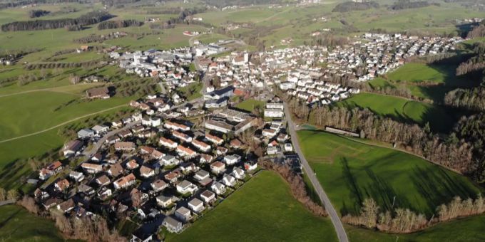 Gemeinde Waldkirch. gemeinde waldkirchen von oben