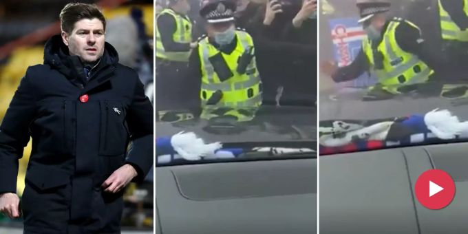 Drama in Glasgow - Hier fährt Rangers-Coach Gerrard einen Polizisten um