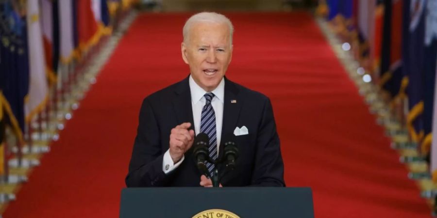 Joe Biden bei der TV-Ansprache