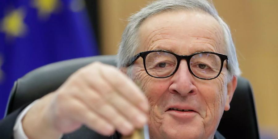 «Wichtig ist, dass die Gespräche weitergehen», sagt der frühere EU-Kommissionspräsident Jean-Claude Juncker vor dem Treffen von Bundespräsident Guy Parmelin und EU-Kommissionspräsidentin Ursula von der Leyen. (Archivbild)