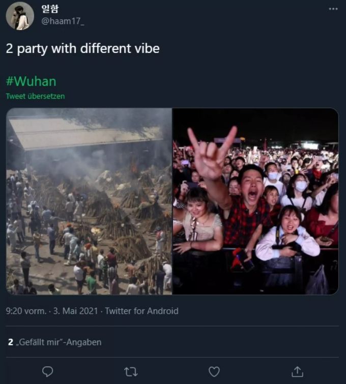 Das Festival in Wuhan erntete teilweise Kritik auf Twitter. wuhan