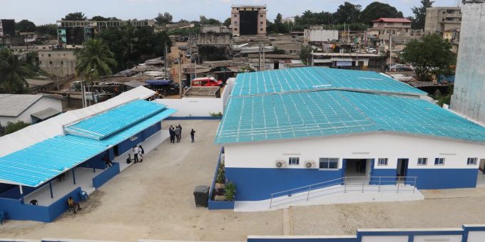 Das neue Gesundheitszentrum in Abidjan/Yopougon in der Côte d’Ivoire. Abidjan/Yopougon