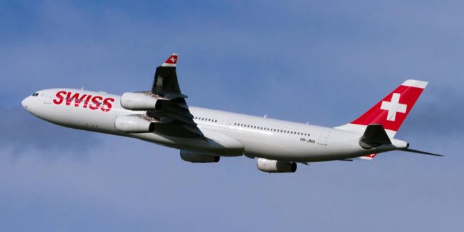 Swiss Airbus 340 Kerosinmangel