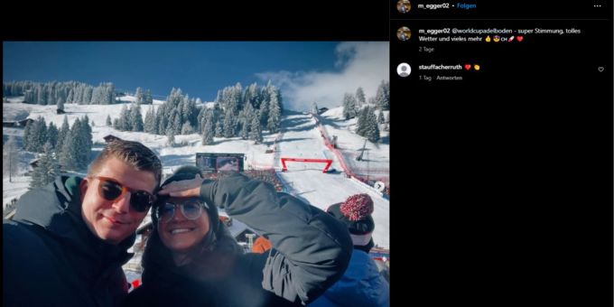 Beim Ski-Weltcup in Adelboden trug Lisa Vincenz einen Ring am Finger – das liess bereits auf eine Verlobung schliessen. Egger und Vincenz