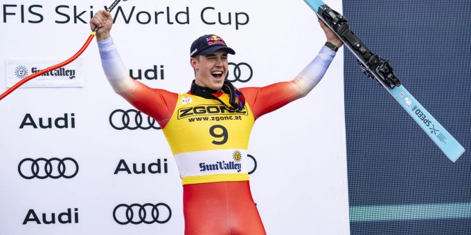 Franjo von Allmen ist in dieser Saison zum Weltklasse-Abfahrer gereift. Teamkollege Marco Odermatt ist voll des Lobes. Marco Odermatt