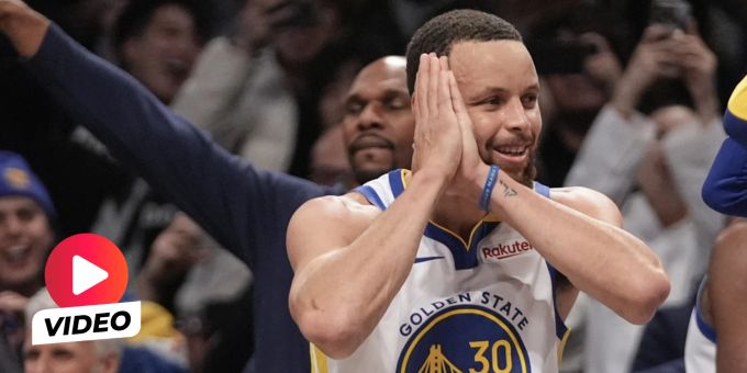 In letzter Sekunde! - Steph Curry wirft Wunder-Korb – Fans stehen