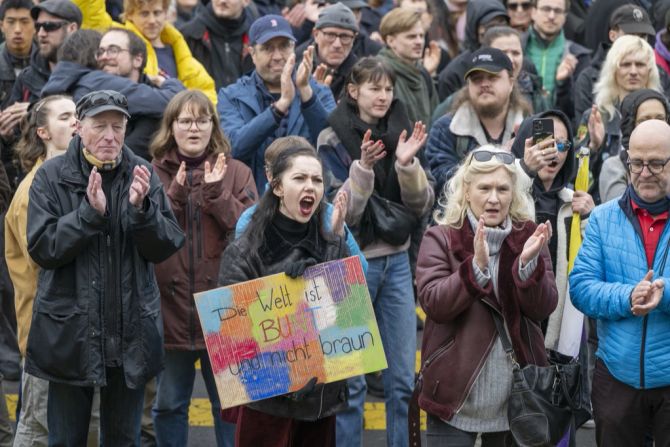 Demo Alice Weidel Einsiedeln