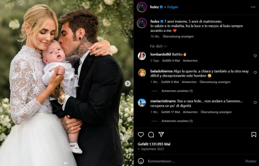 Chiara Ferragni liebes aus
