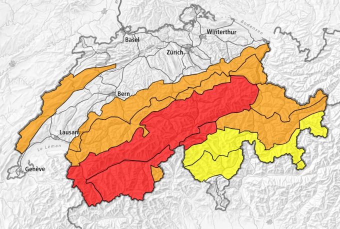 Im gesamten Alpenraum herrscht grosse Lawinengefahr. Lawinengefahr