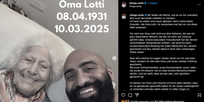 Oma Lotti ist verstorben. oma lotti
