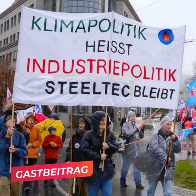 Klimastreik Gastbeitrag Stahlindustrie