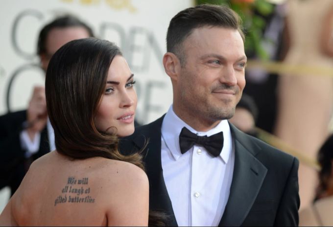 Green (r) zeigte sich überrascht von der plötzlichen Trennung seiner Ex Megan (l) und Machine Gun Kelly. (Archivbild) Megan Fox Machine Gun Kelly