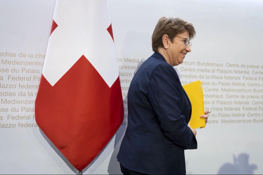 Viola Amherd gab letzten Mittwoch während einer Medienkonferenz ihren Rücktritt aus dem Bundesrat bekannt.