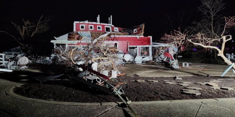 In Missouri hat ein schwerer Sturm für grosse Zerstörung gesorgt.