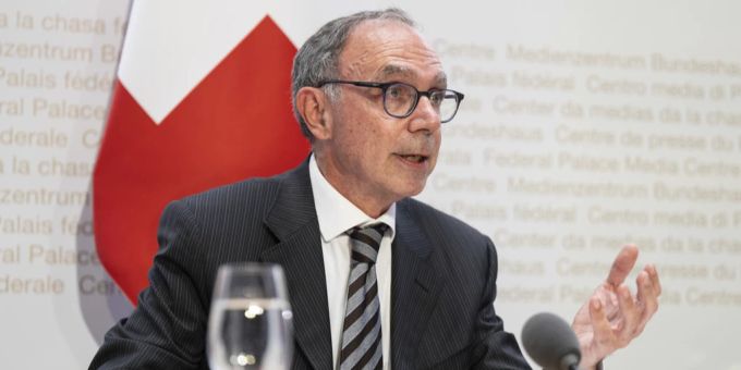 Vizekanzler und Bundesratssprecher Andrea Arcidiacono spricht an einer Medienkonferenz. Andrea Arcidiacono Bundesratssprecher