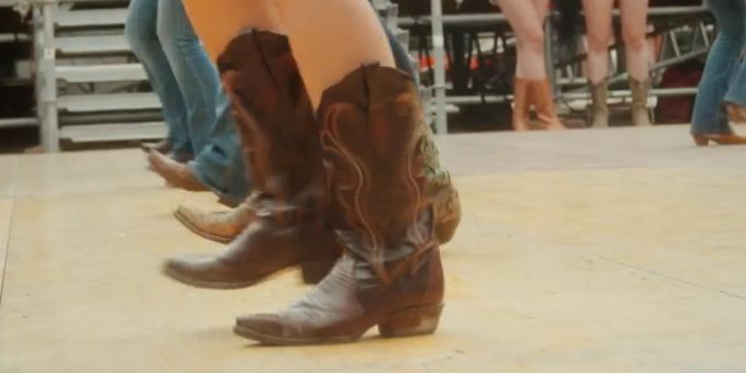 Beim Truckerfestival in Interlaken gab es auch Line Dance.