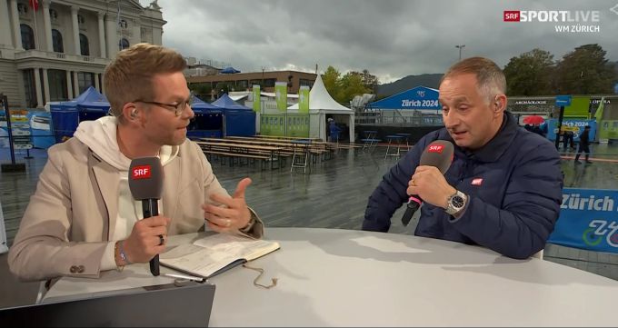 Olivier Borer und Claude Jaggi kämpfen bei SRF mit den Emotionen. SRF