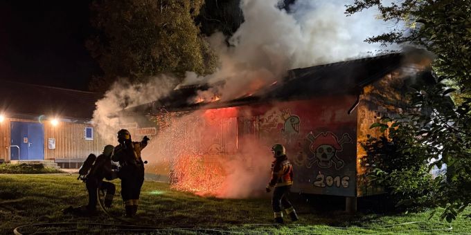 Eine ehemalige Schützenstube in Biberist wurde durch einen Brand stark beschädigt. Brand in Biberist.
