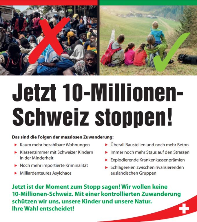 Dieses Sujet der SVP löste die Debatte aus. SVP Staatsanwaltschaft