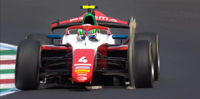 Kimi Antonelli beim Italien-Sprint der Formel 2 in Monza. Kimi Antonelli Formel 2
