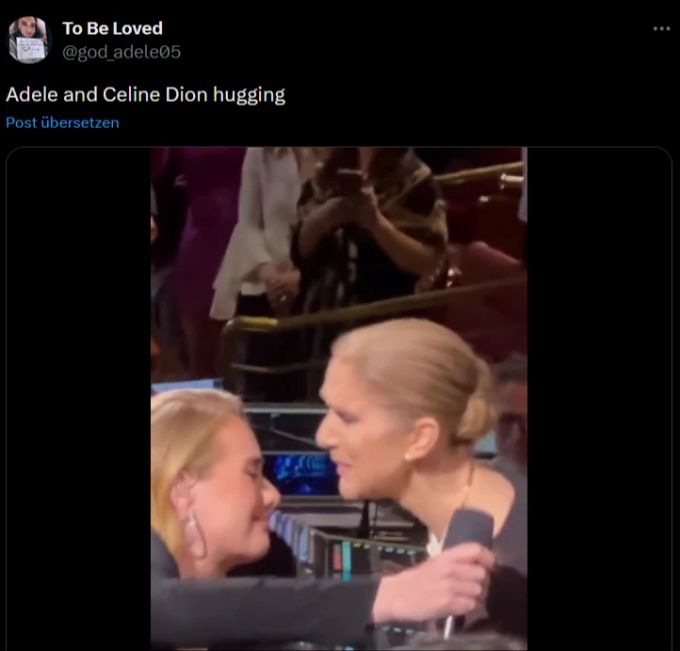 Os músicos Adele e Céline Dion deixaram as lágrimas correrem livremente. Adele Céline Dion