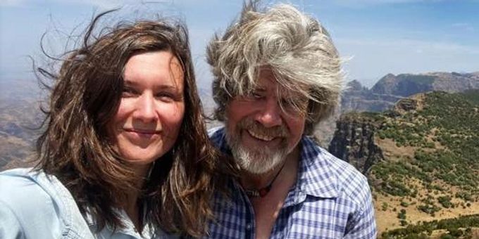 Reinhold Messner und seine dritte Ehefrau, Diane. reinhold messner