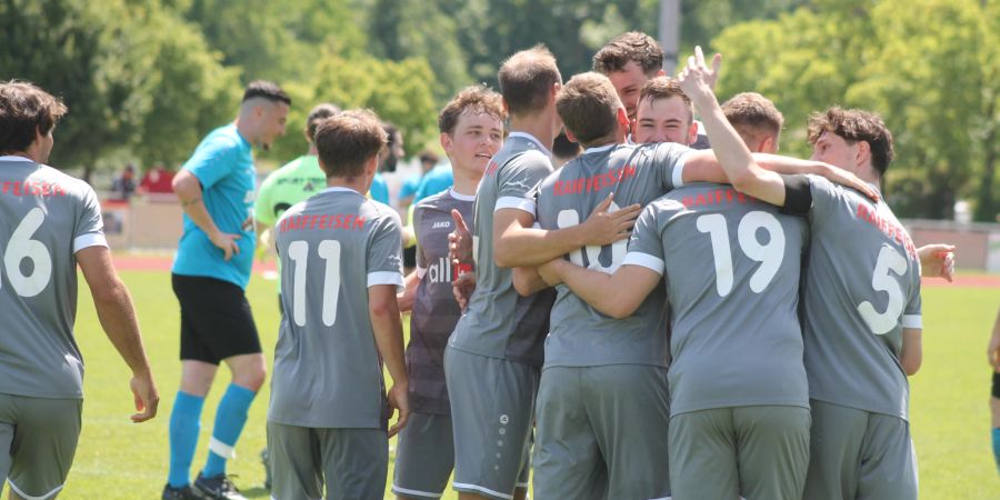 FC Heiden nach dem Sieg gegen den FC Rorschach-Goldach 17