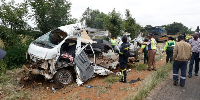 Südafrika Busunfall