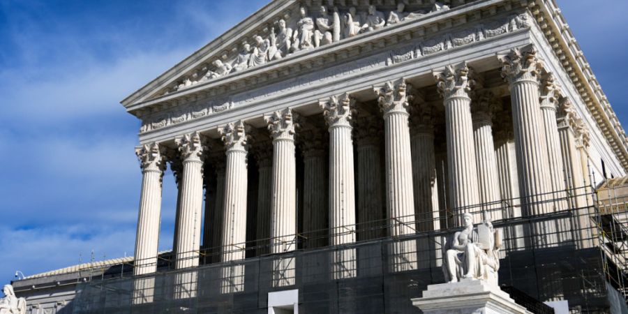 ARCHIV - Der Supreme Court, Oberstes Gericht der USA. Foto: Julia Demaree Nikhinson/AP/dpa