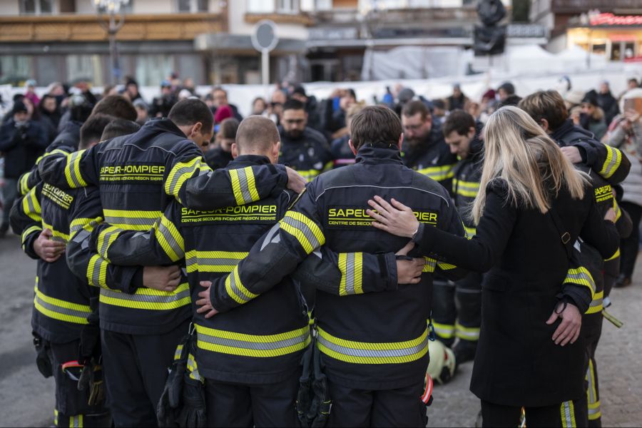 Auch die freiwillige Feuerwehr von Crans-Montana muss die Silvesternacht verarbeiten.