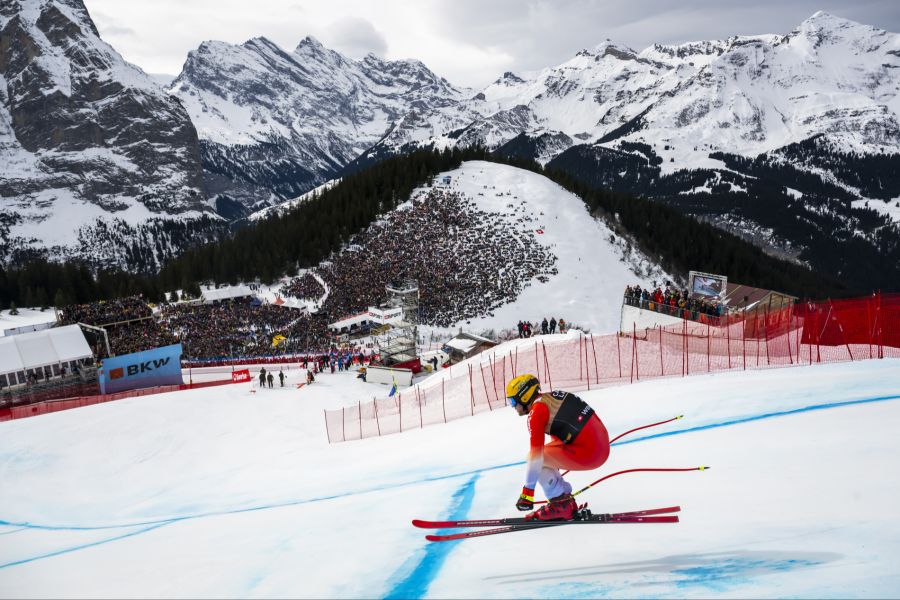 Wengen Abfahrt Niels Hintermann