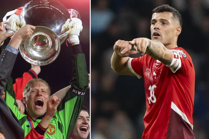 Schmeichel Xhaka