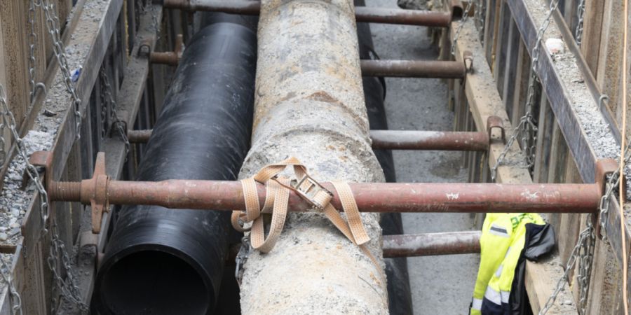 Der Ausbau des Thuner Fernwärmenetzes wurde 2025 weiter vorangetrieben. Es ist bereits rund 14 Kilometer lang. (Symbolbild)