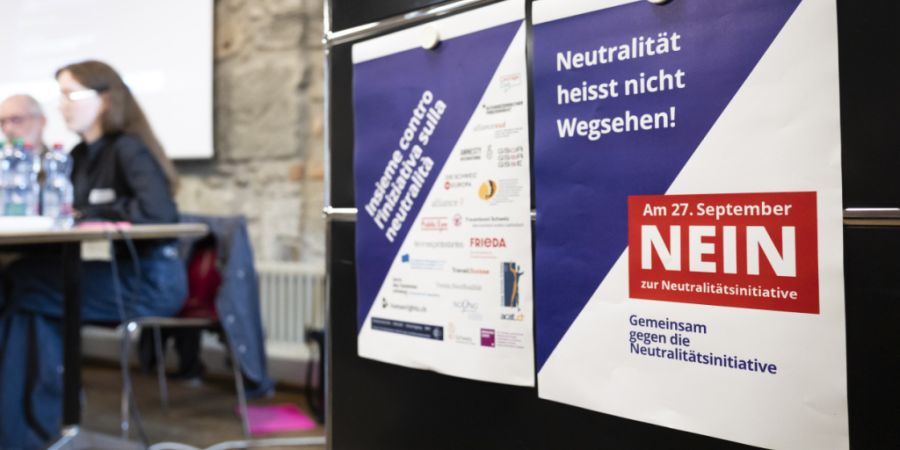22 Organisationen aus der Zivilgesellschaft werben für ein Nein zur Neutralitätsinitiative.