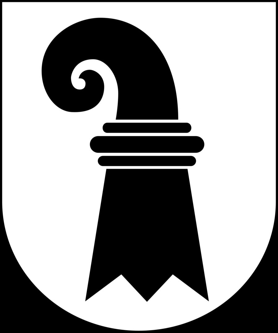 Das Wappen des Kantons Basel-Stadt.
