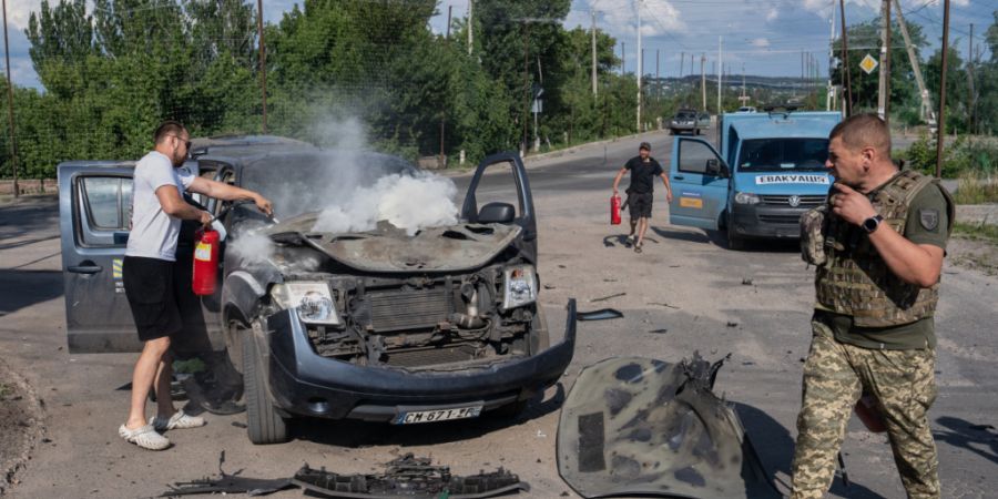 ARCHIV - Auf diesem Foto, das vom Pressedienst der 93. eigenständigen mechanisierten Brigade «Kholodnyi Yar» der Ukraine zur Verfügung gestellt wurde und am Mittwoch, dem 15. Juli 2...