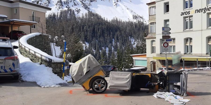 Unfall in Arosa.