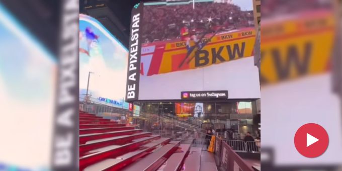 «Built for Champions» - Odi ist jetzt sogar am Times Square zu sehen