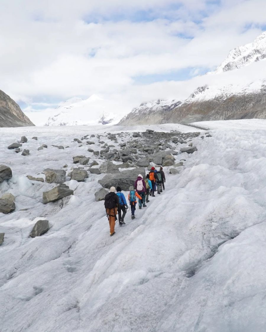 Hochalpin: Der Aletschgletscher ist ein beeindruckendes Ausflugsziel.