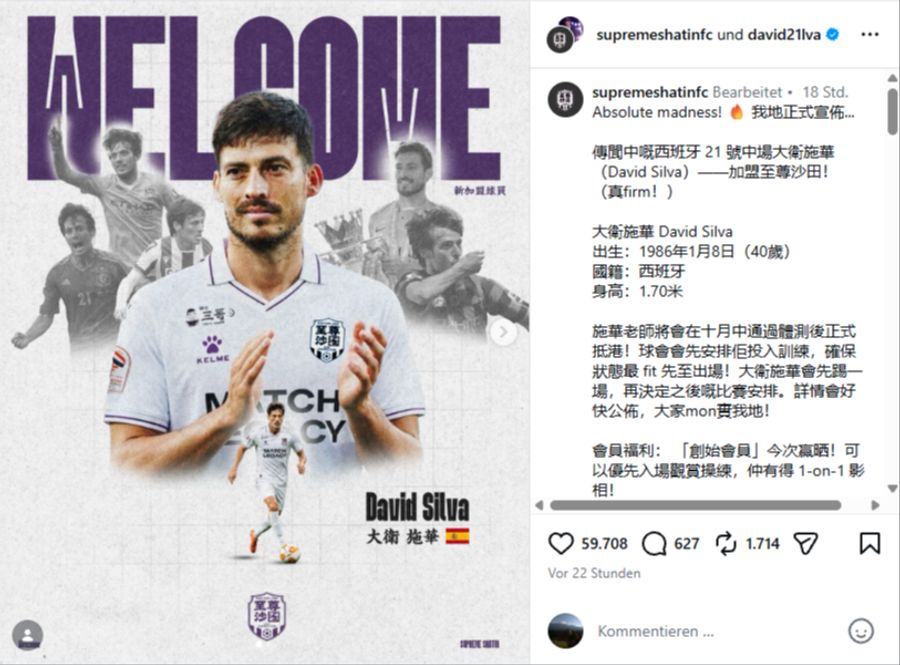 David Silva Hongkong