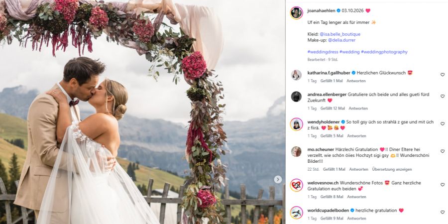 Joana Hählen Hochzeit Lenk