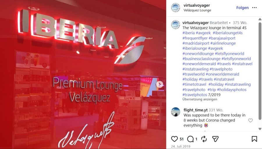 Iberia, Velázquez Premium Lounge (Madrid).