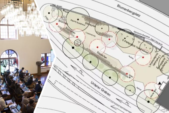 Platz vor Grabenhalle wird zur grünen Oase